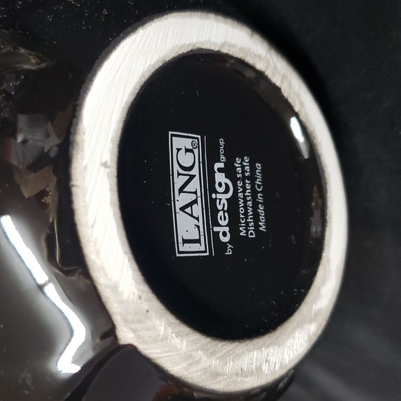 Lang NWT, NIB Set of 2 Halloween Mugs, Black Kitty Vampire and Ghost - Picture 3 of 7